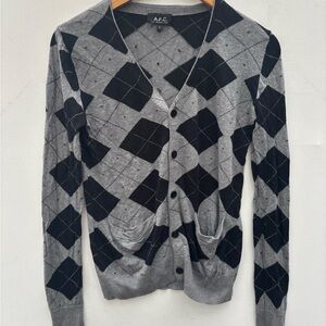 A.P.C. Argyle Cardigan